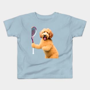 Golden Doodle Tennis Pro Kids T-Shirt